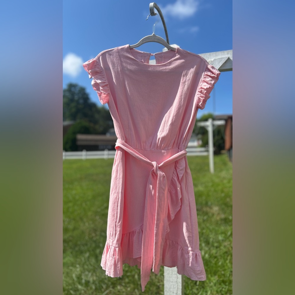Women’s Pink Ruffle Detail Dress Size Small